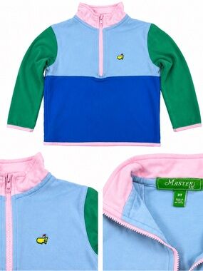Masters Golf Colorblock Quarter Zip Pullover 3T